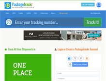 Tablet Screenshot of packagetrackr.com